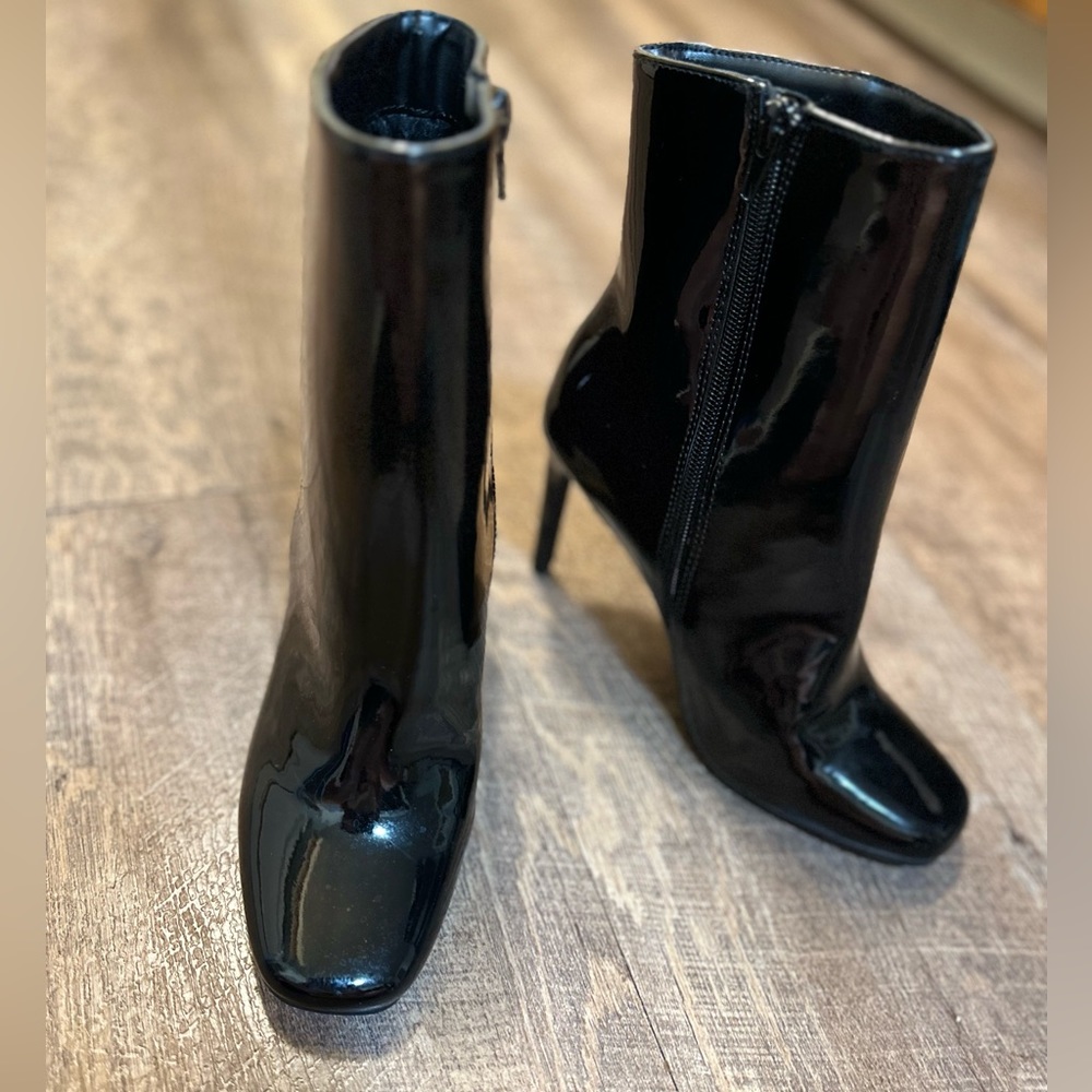Anne Michelle PU Ankle Boots